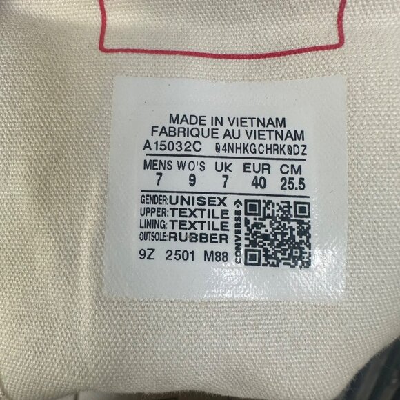 ⭐Converse Chuck 70 Hi 9 Women Shoes Zebra Print Canvas Glow in the Dark A15032C - Picture 13 of 13